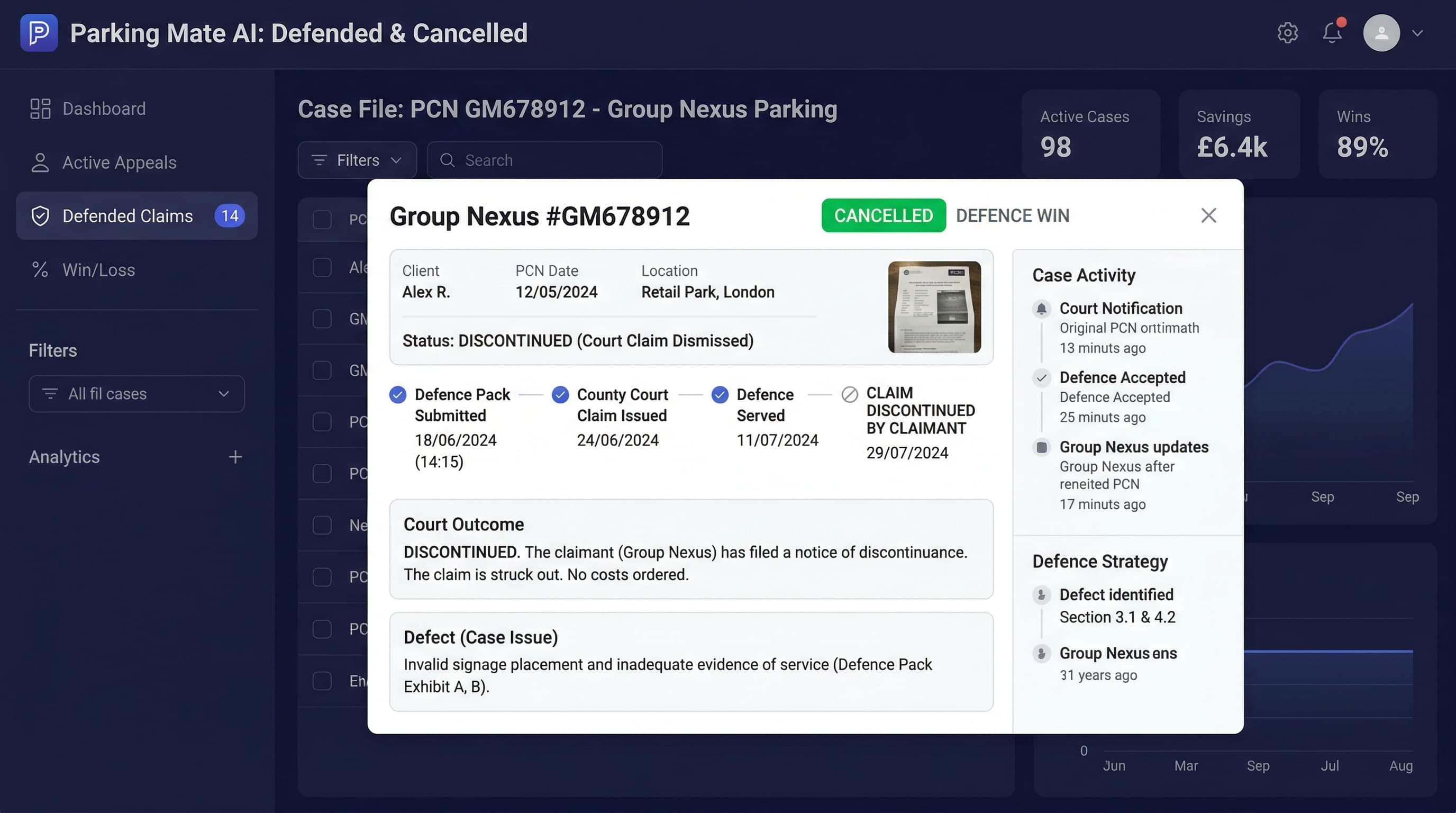 Group Nexus Parking Charge Cancelled. Evidence Gaps Found