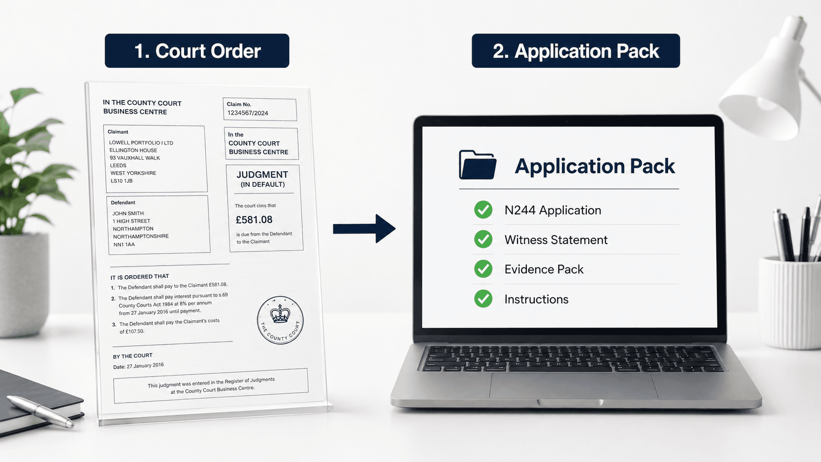 DCB Legal County Court Judgment guidance