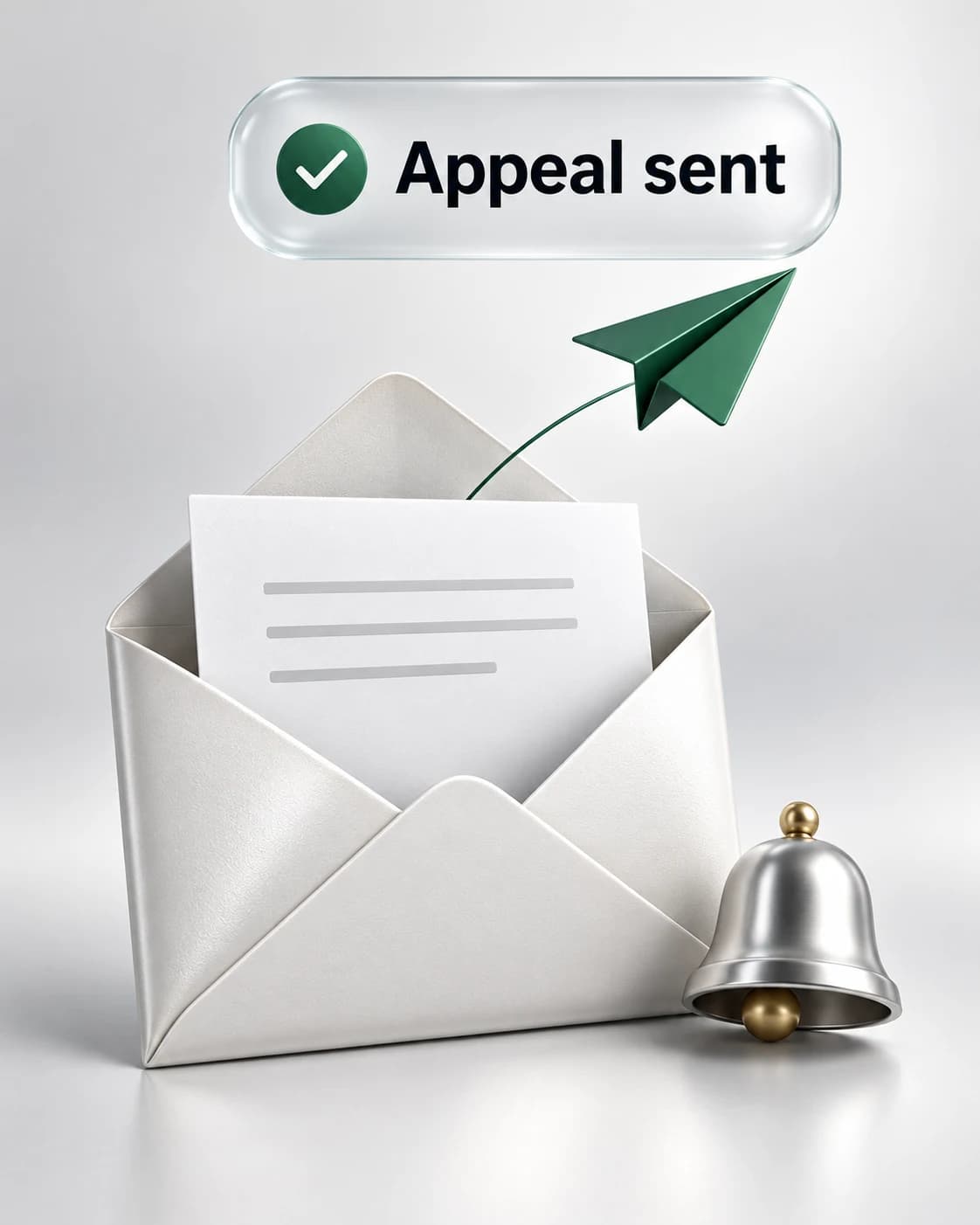 Appeal correspondence and progress notifications