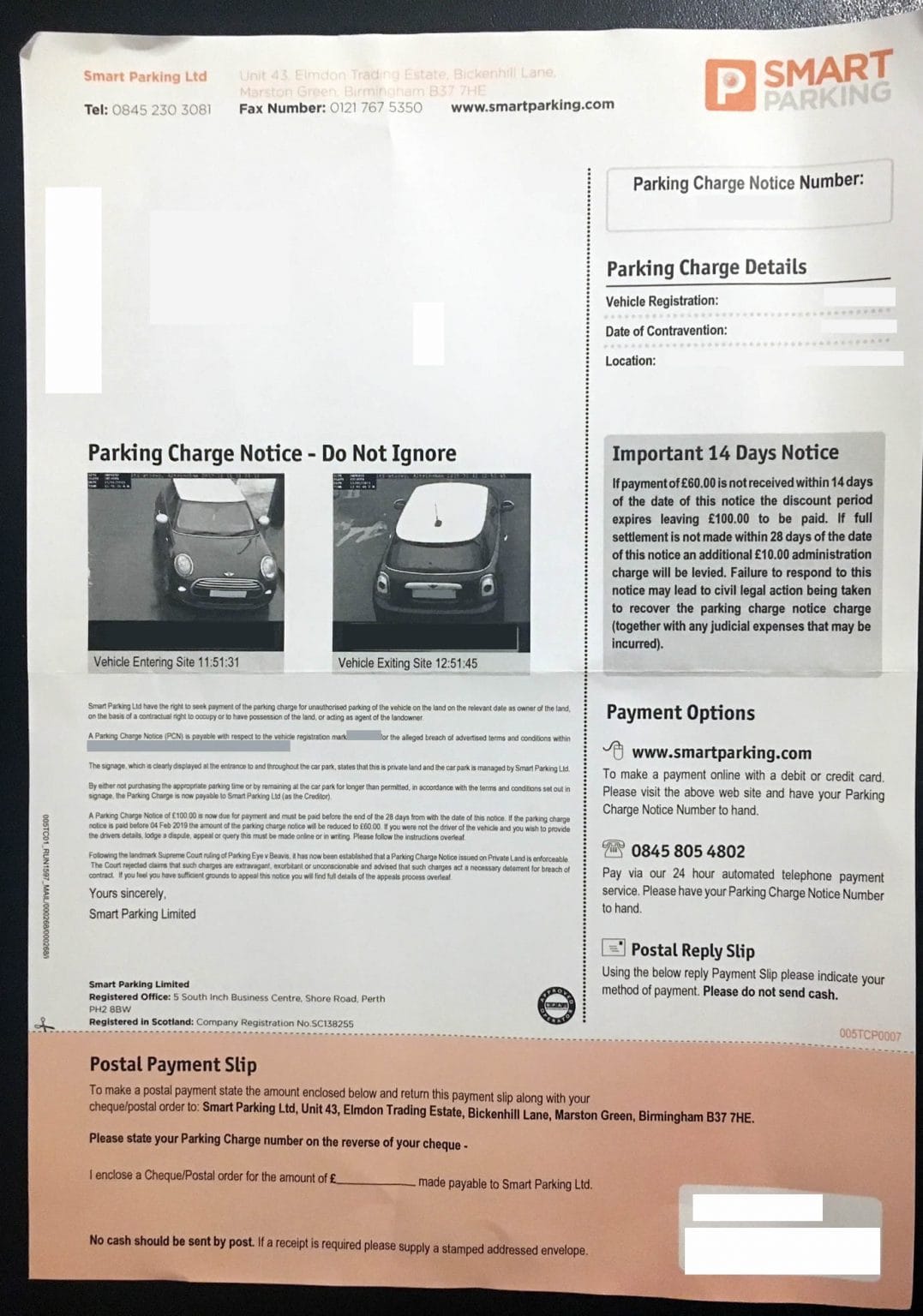 What Is The Maximum Parking Charge Notice