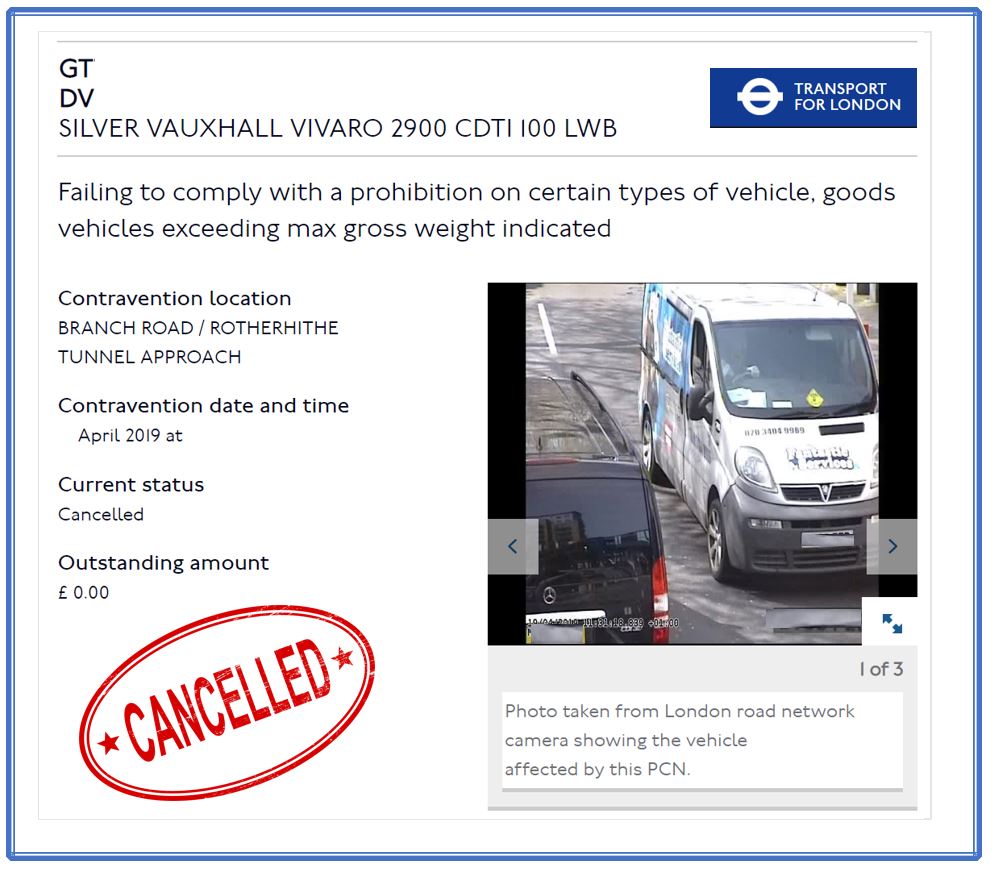 tfl penalty charge
